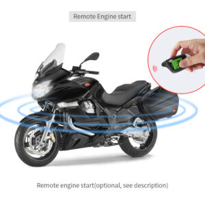 Motorcycle remote engine start