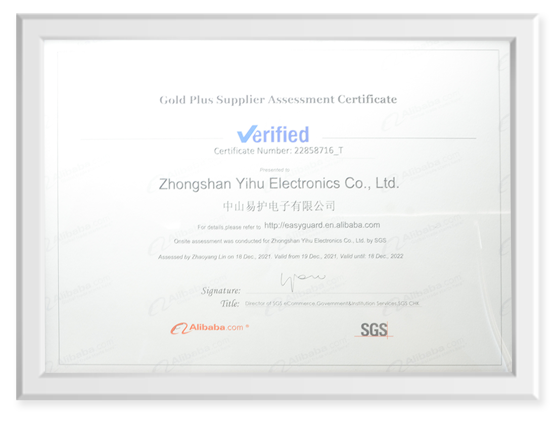 alibaba gold supplier certificates
