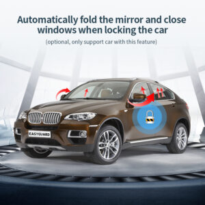Automatically fold the mirror and close windows when locking the car