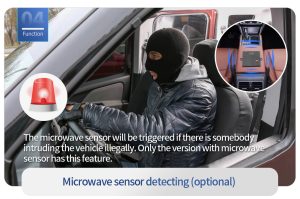 Microwave sensor detection