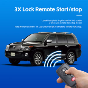 Remote start & stop (Use your factory existed key fob).